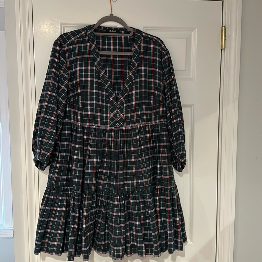 Madewell tiered mini dress size 4